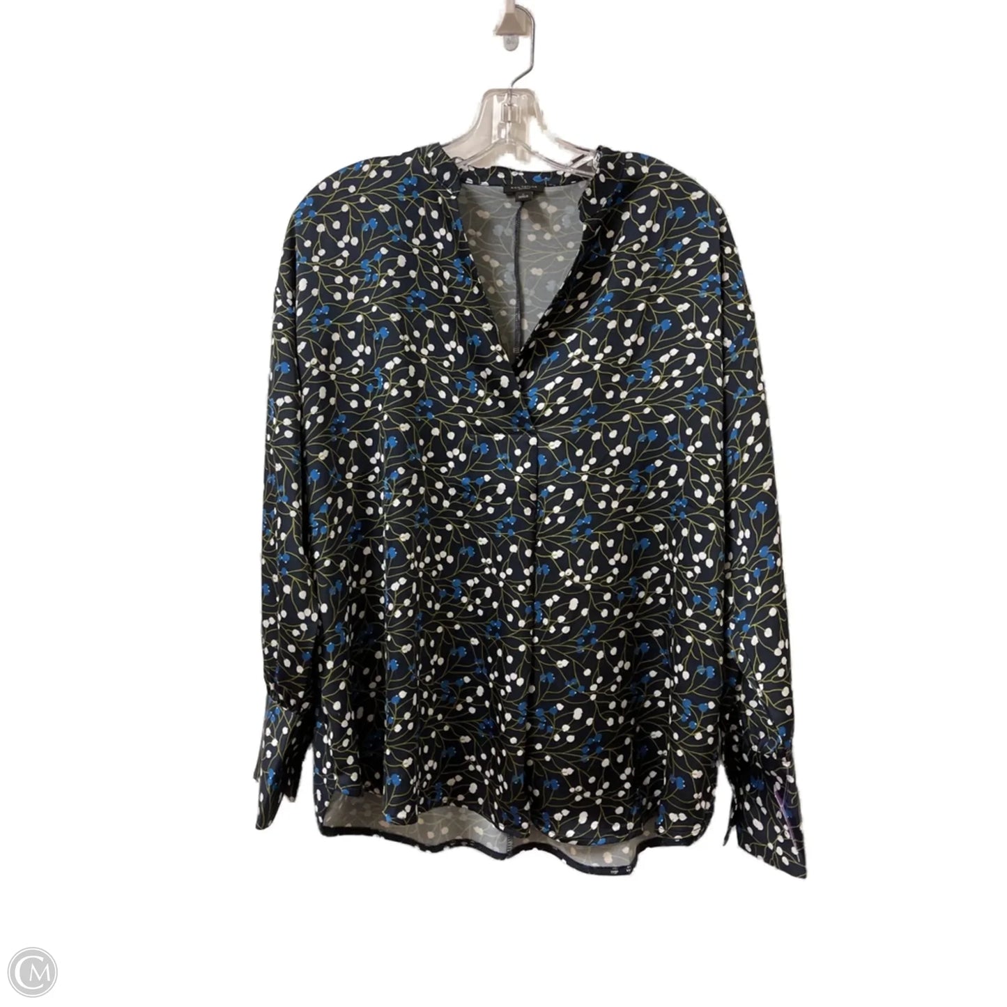 Top Long Sleeve By Ann Taylor In Navy, Size: L
