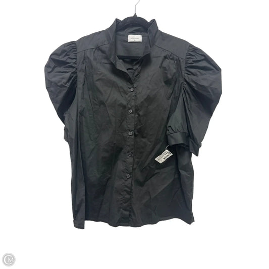 Blouse Short Sleeve By Clothes Mentor In Black, Size: 3x