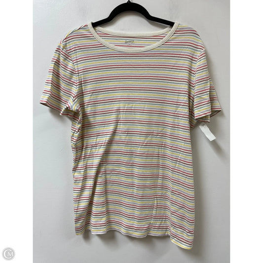 Top Short Sleeve By Duluth Trading In Striped Pattern, Size: Xl