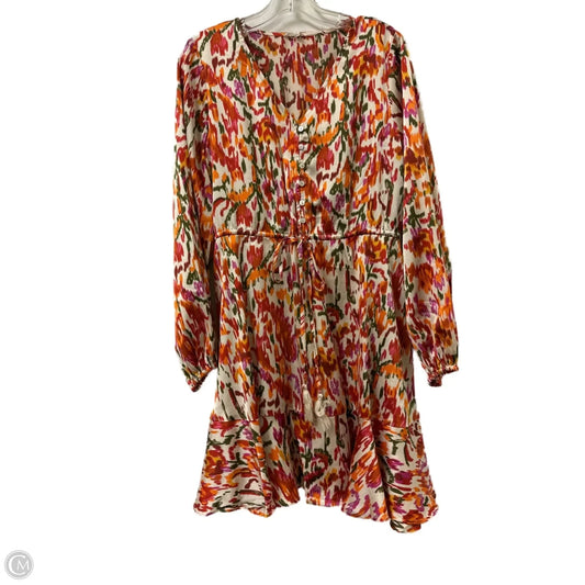 Dress Casual Short By Jodifl In Orange & White, Size: M