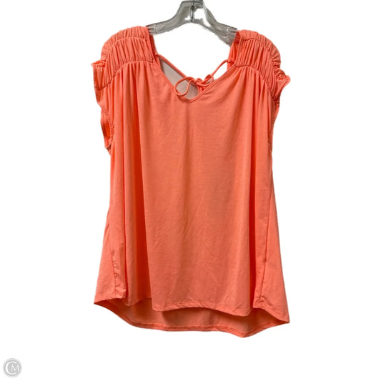 Top Short Sleeve By Clothes Mentor In Orange, Size: 2x
