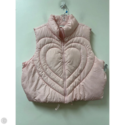 Vest Puffer & Quilted By No Boundaries In Pink, Size: 1x