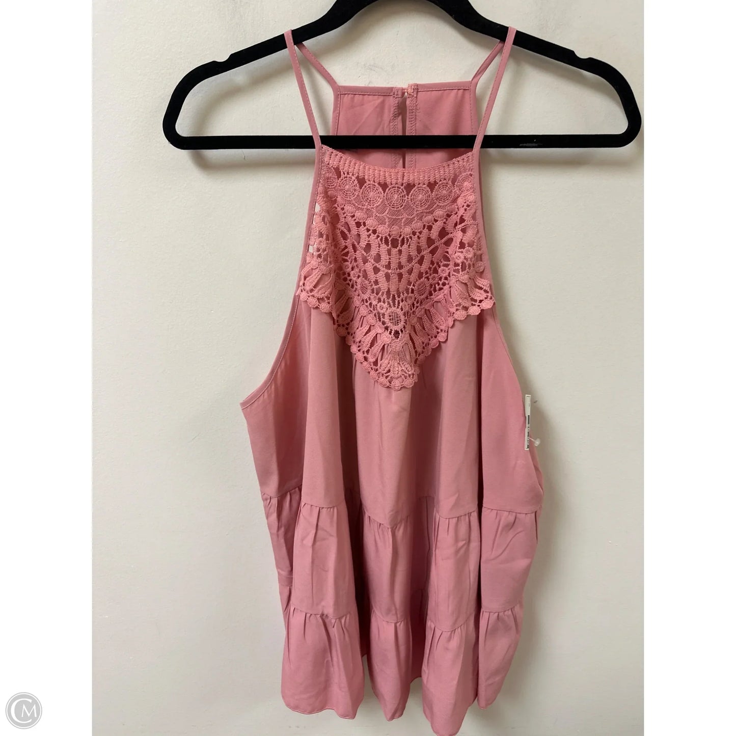Top Sleeveless By Shein In Pink, Size: 3x