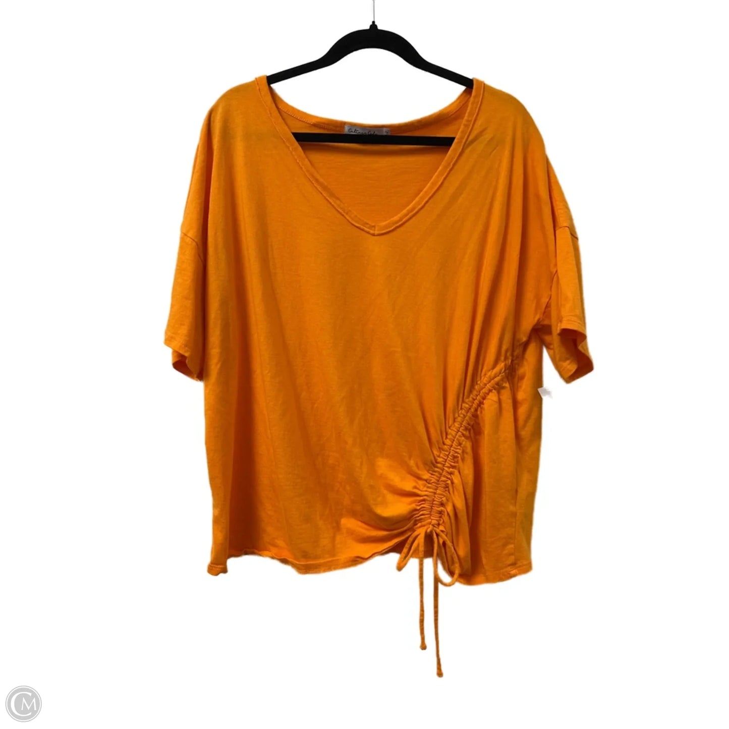 Top Short Sleeve By Clothes Mentor In Orange, Size: 1x