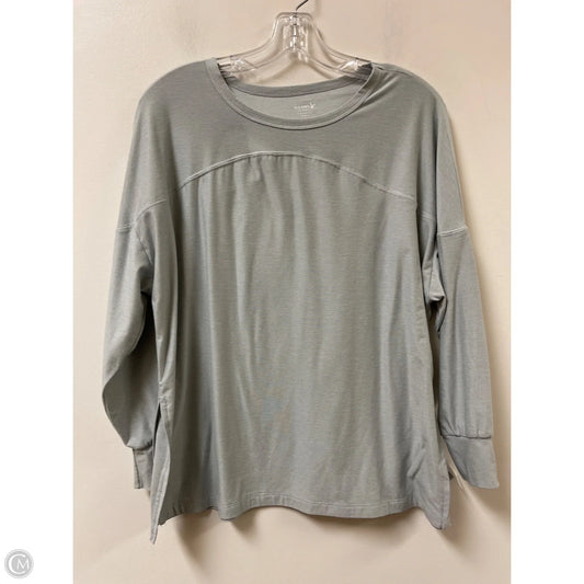 Athletic Top Long Sleeve Collar By Old Navy In Grey, Size: Sp