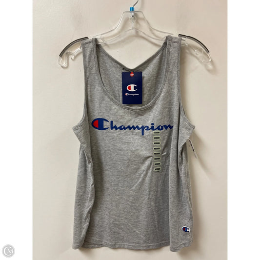 Athletic Tank Top By Champion In Grey, Size: M