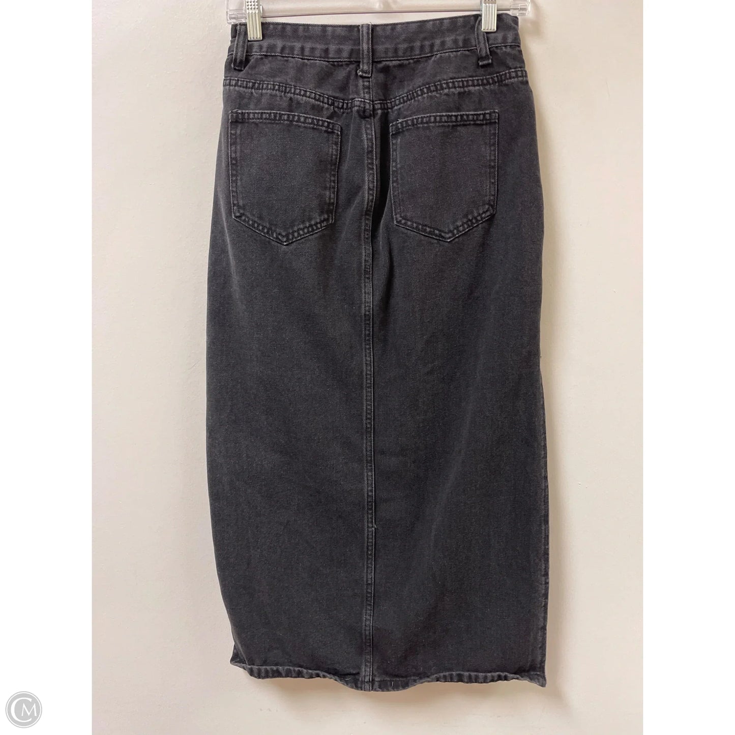 Skirt Maxi By Shein In Grey Denim, Size: 4