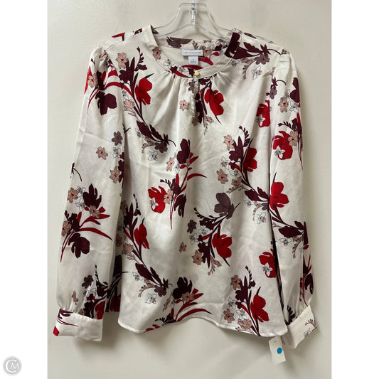 Top Long Sleeve By Liz Claiborne In Floral Print, Size: S