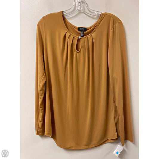 Top Long Sleeve By Jones New York In Yellow, Size: L