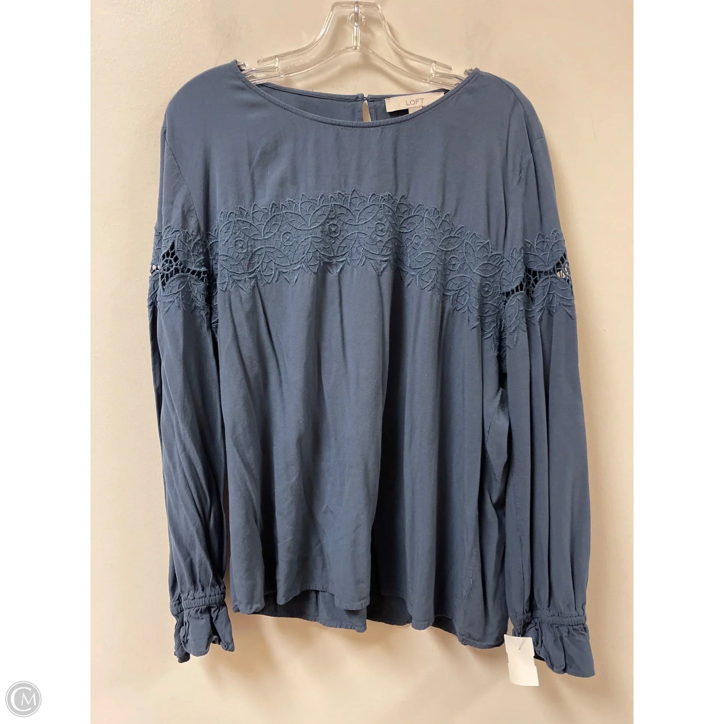 Top Long Sleeve By Loft In Blue, Size: Xl