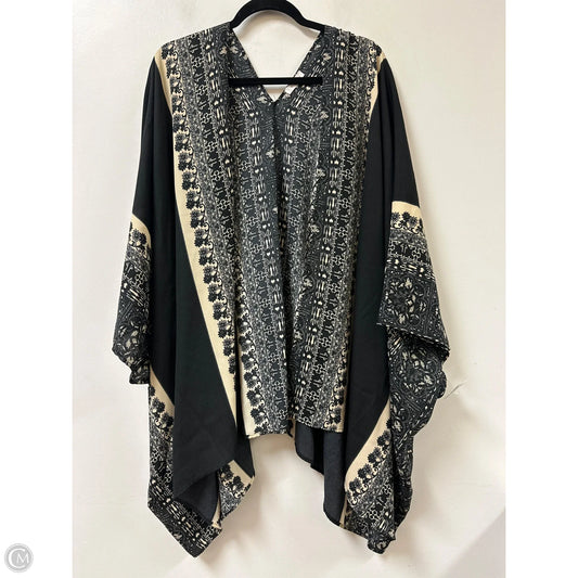 Kimono By Leith In Black & Cream, Size: Osfm