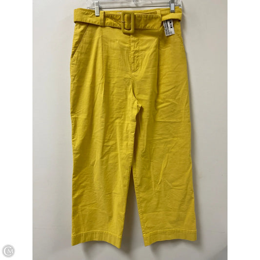 Pants Wide Leg By Anthropologie In Yellow, Size: 4