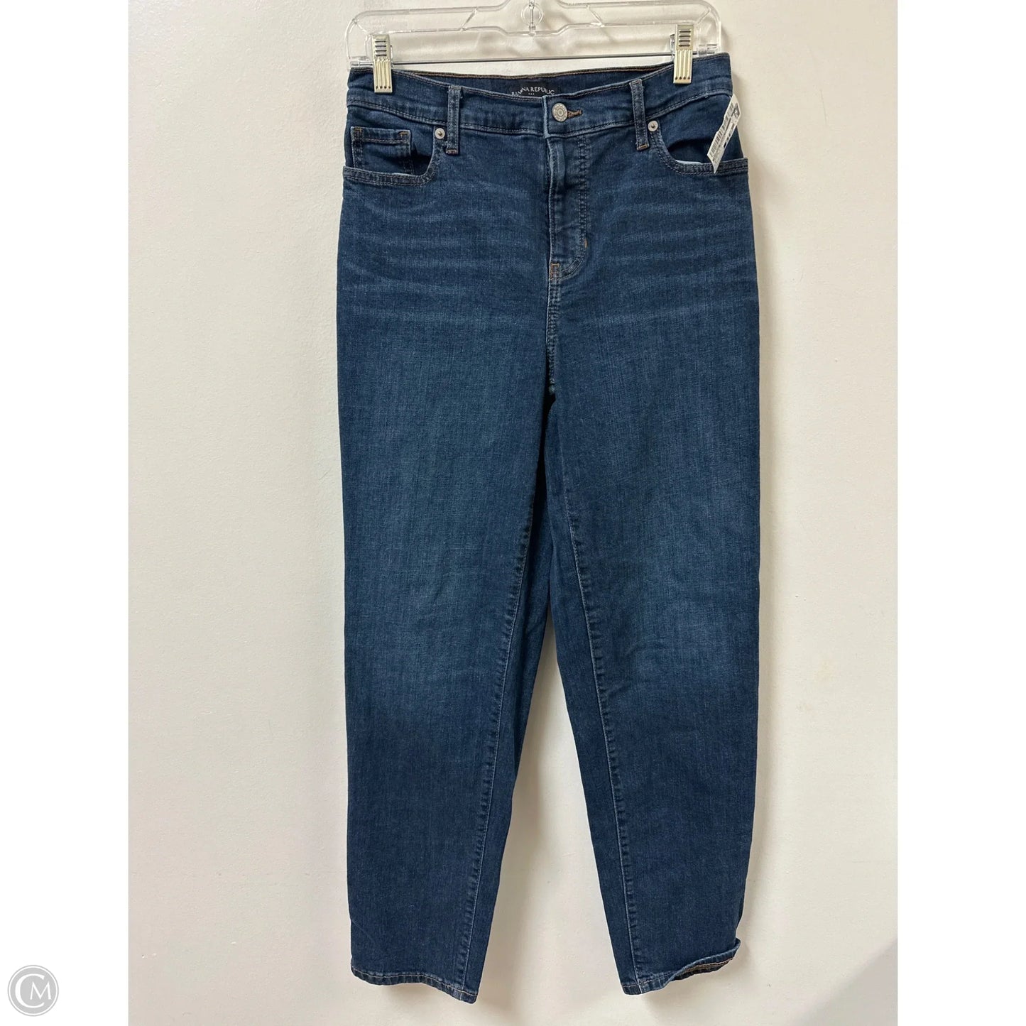 Jeans Straight By Banana Republic In Blue Denim, Size: 2