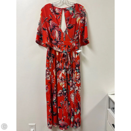 Jumpsuit By She + Sky In Red, Size: M