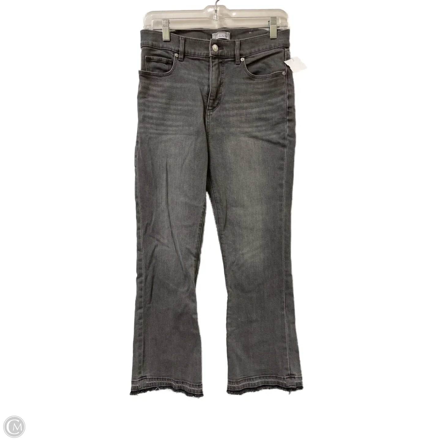 Jeans Cropped By Loft In Grey Denim, Size: 4