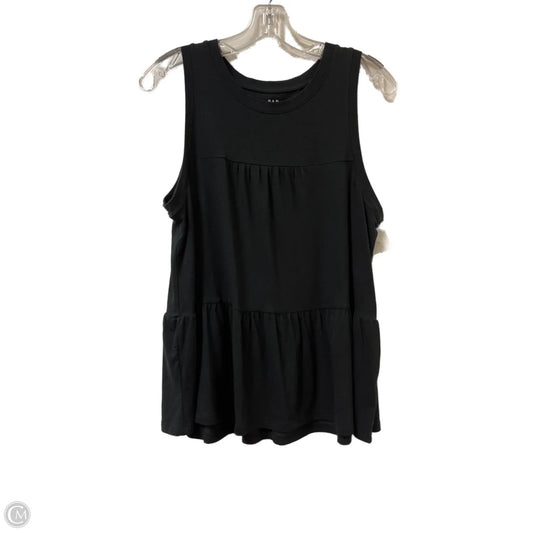 Top Sleeveless By Gap In Black, Size: M
