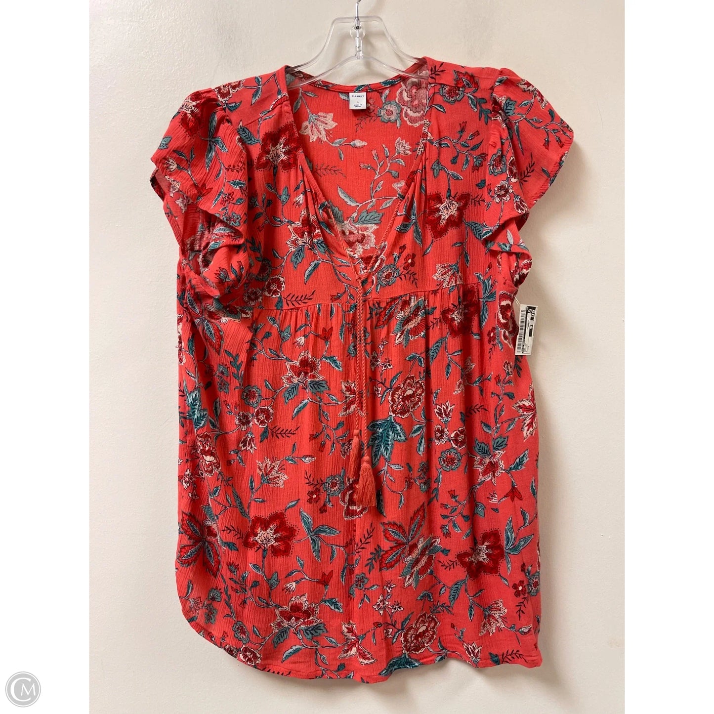 Top Short Sleeve By Old Navy In Orange, Size: S
