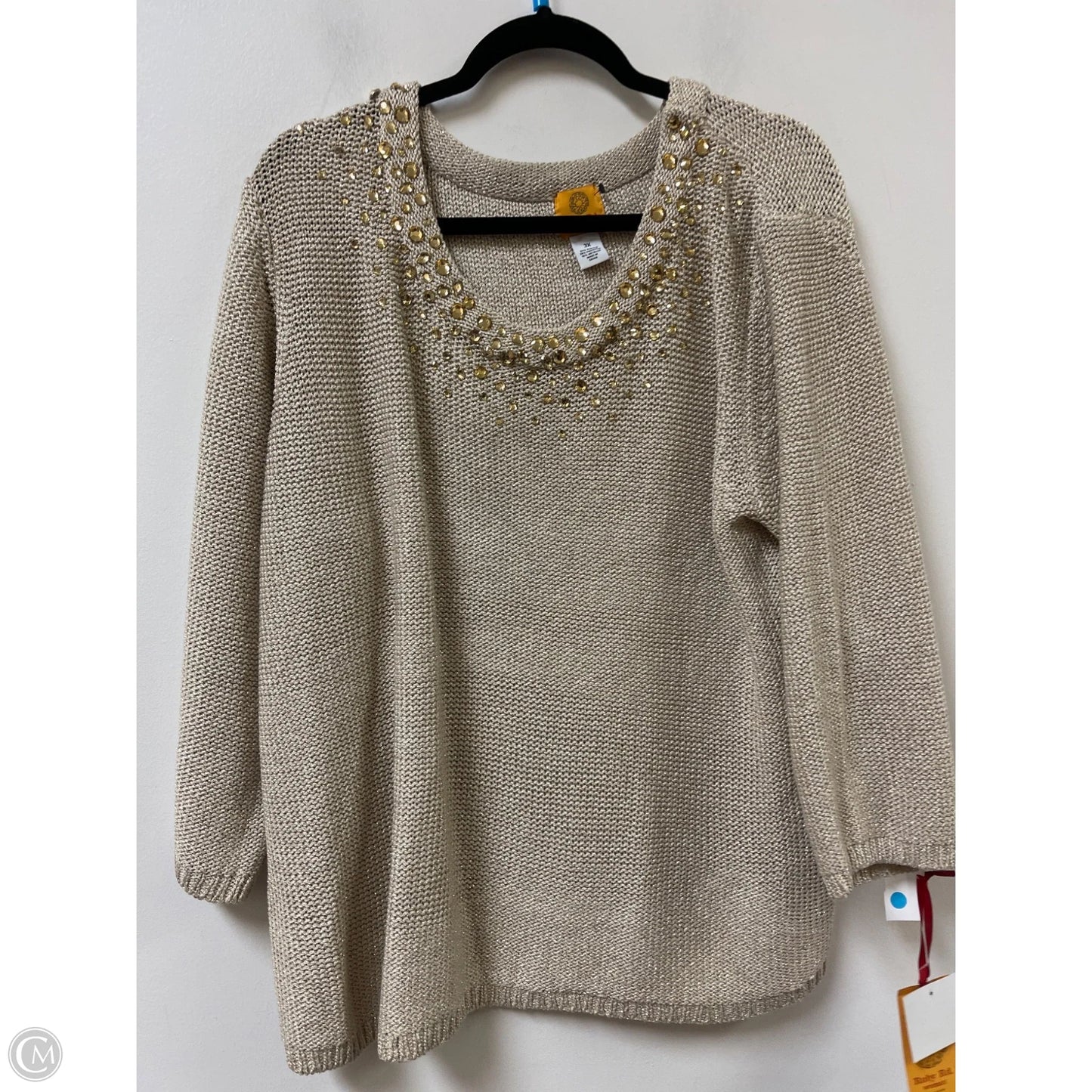 Sweater By Ruby Rd In Gold, Size: 3x