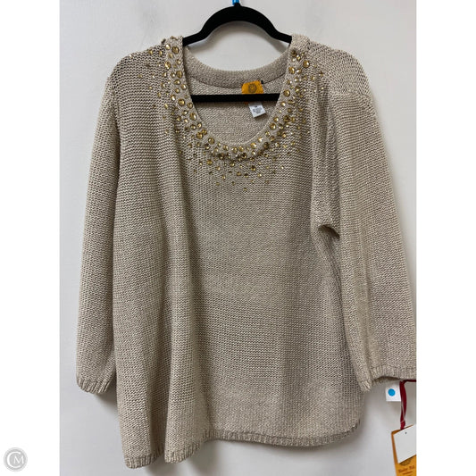 Sweater By Ruby Rd In Gold, Size: 3x