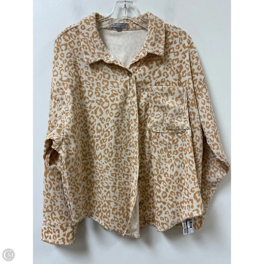 Jacket Shirt By Wishlist In Animal Print, Size: M