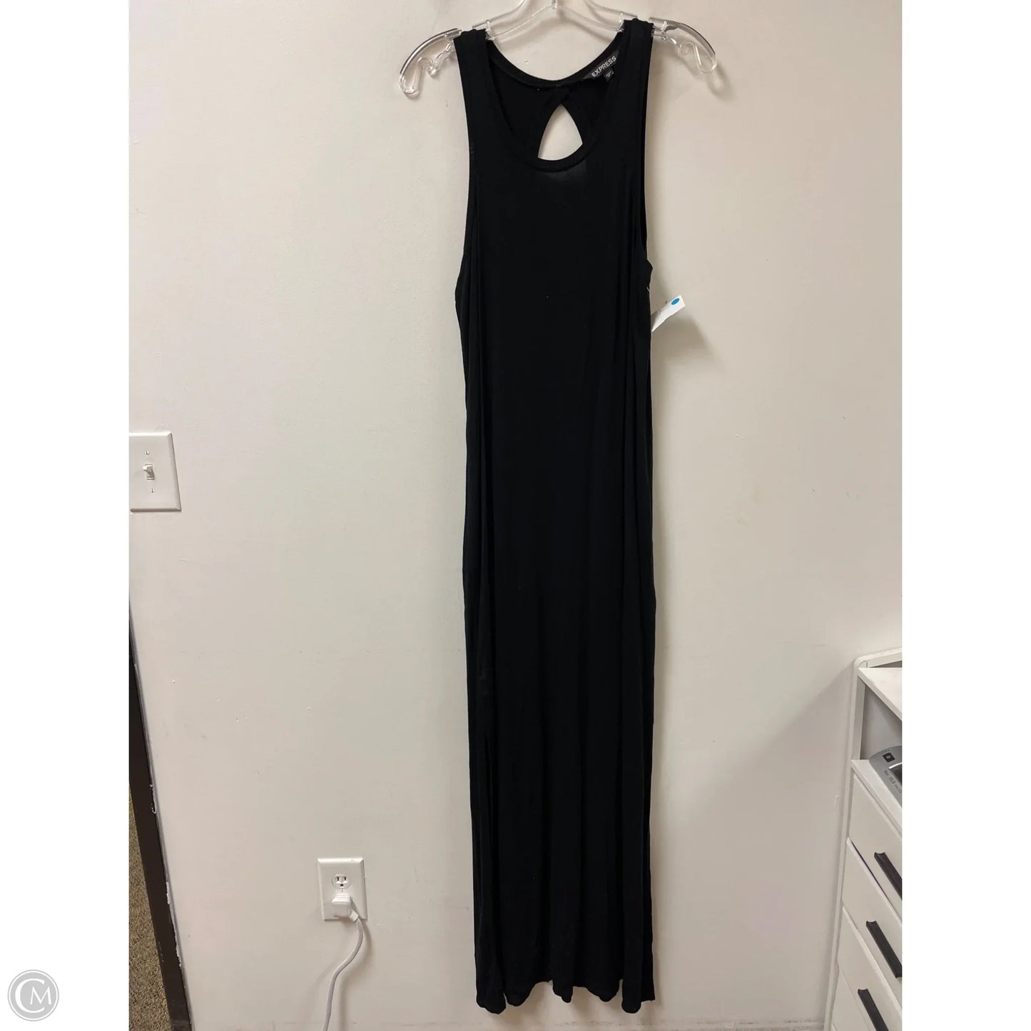 Dress Casual Maxi By Express In Black, Size: M
