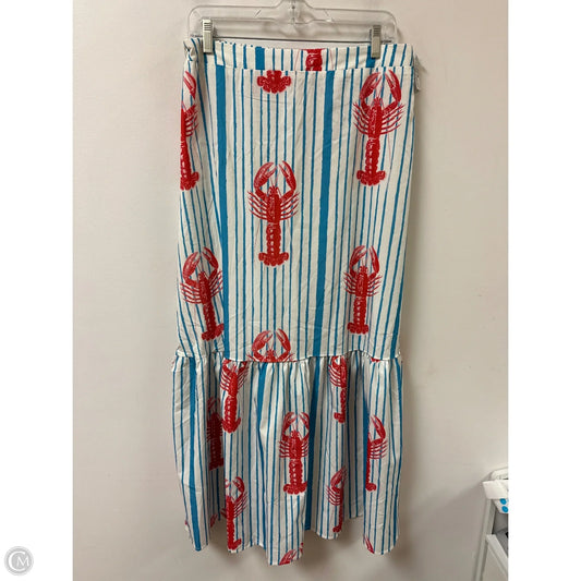 Skirt Maxi By Shein In Blue & Red, Size: 16