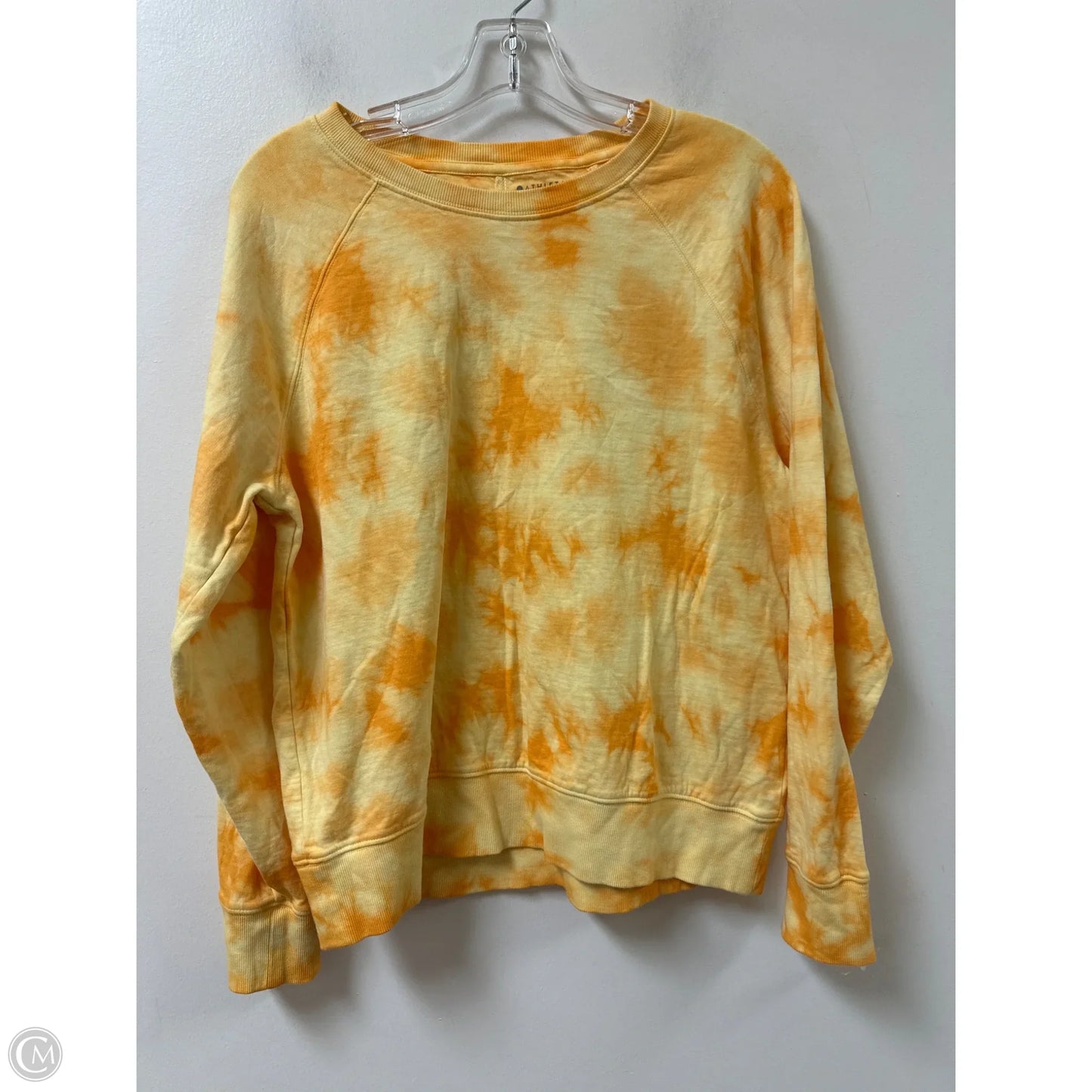 Athletic Sweatshirt Crewneck By Athleta In Yellow, Size: M
