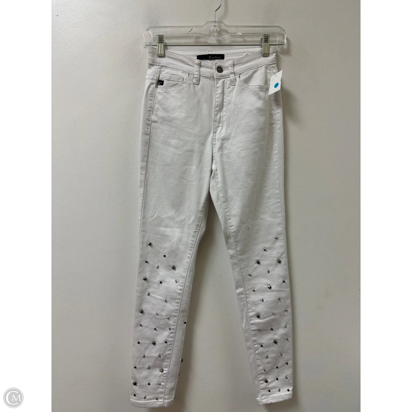 Jeans Skinny By Kancan In White Denim, Size: 2