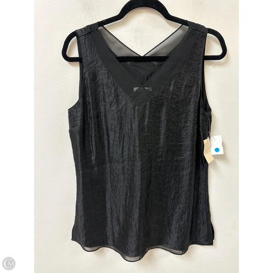 Top Sleeveless By Coldwater Creek In Black, Size: M