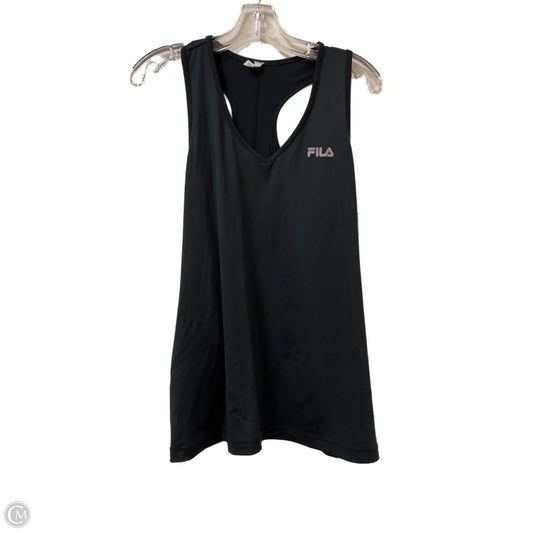 Athletic Tank Top By Fila In Black, Size: Xl