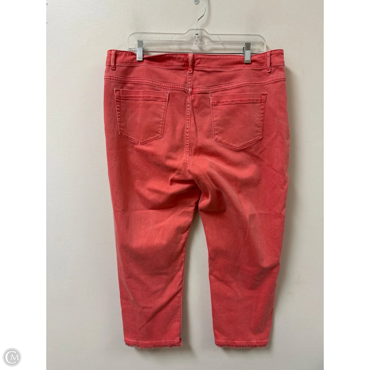 Jeans Cropped By J. Jill In Pink Denim, Size: 14