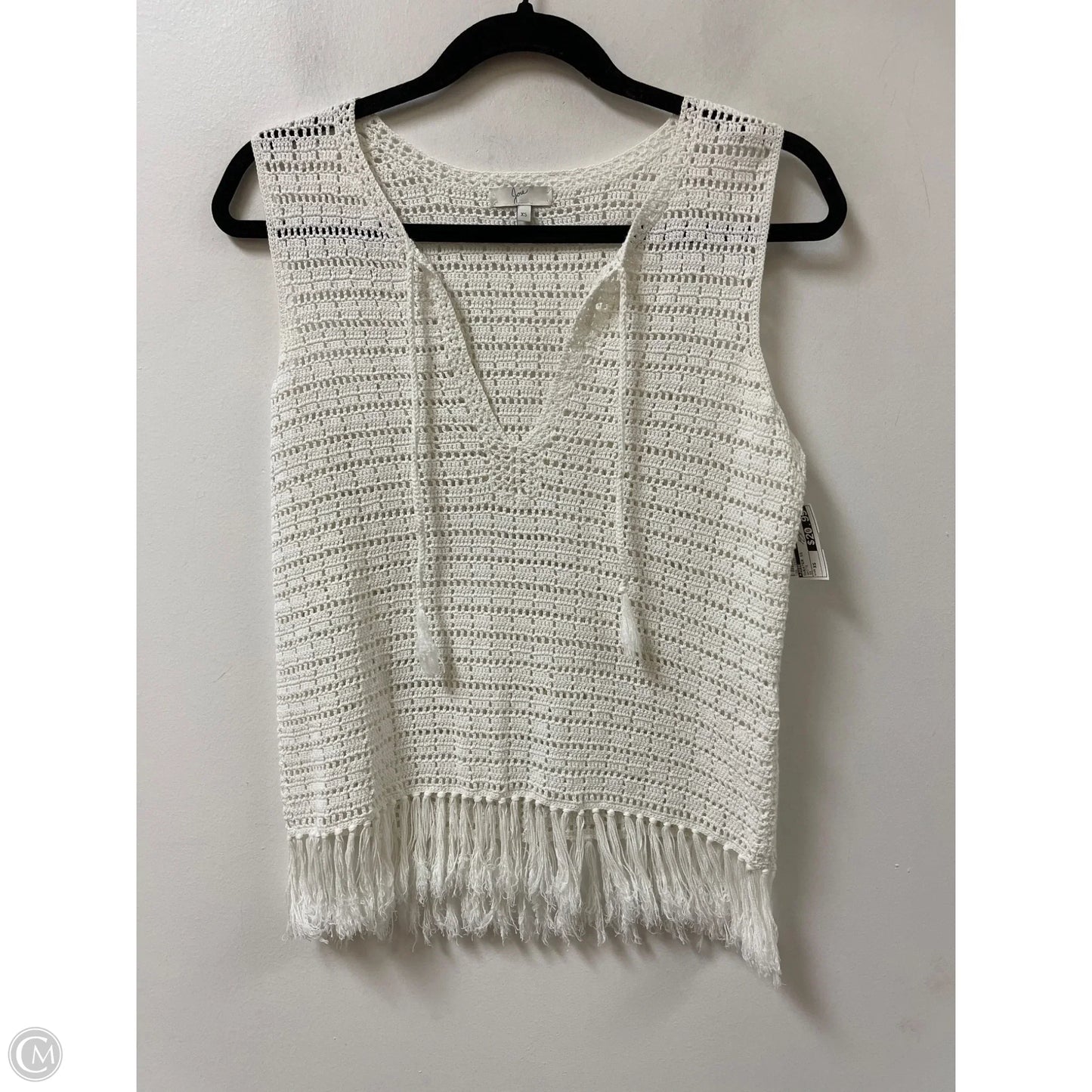 Sweater Short Sleeve By Joie In White, Size: Xs