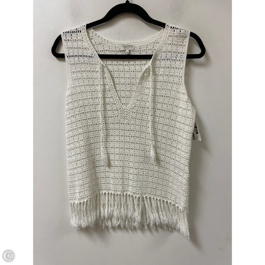 Sweater Short Sleeve By Joie In White, Size: Xs