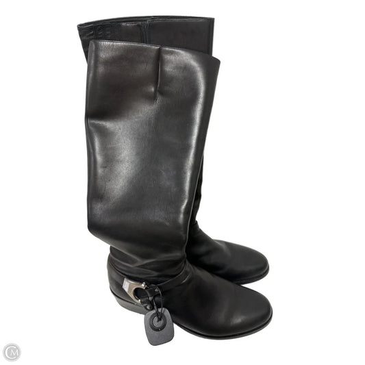 Boots Knee Flats By Via Spiga In Black, Size: 9