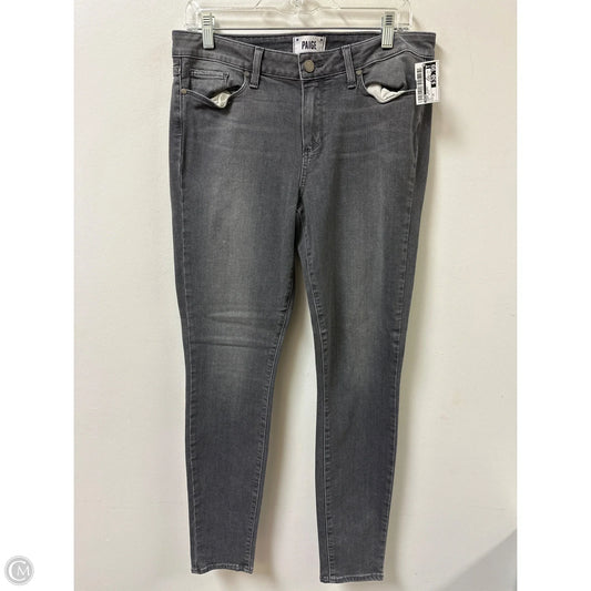 Jeans Skinny By Paige In Grey Denim, Size: 14