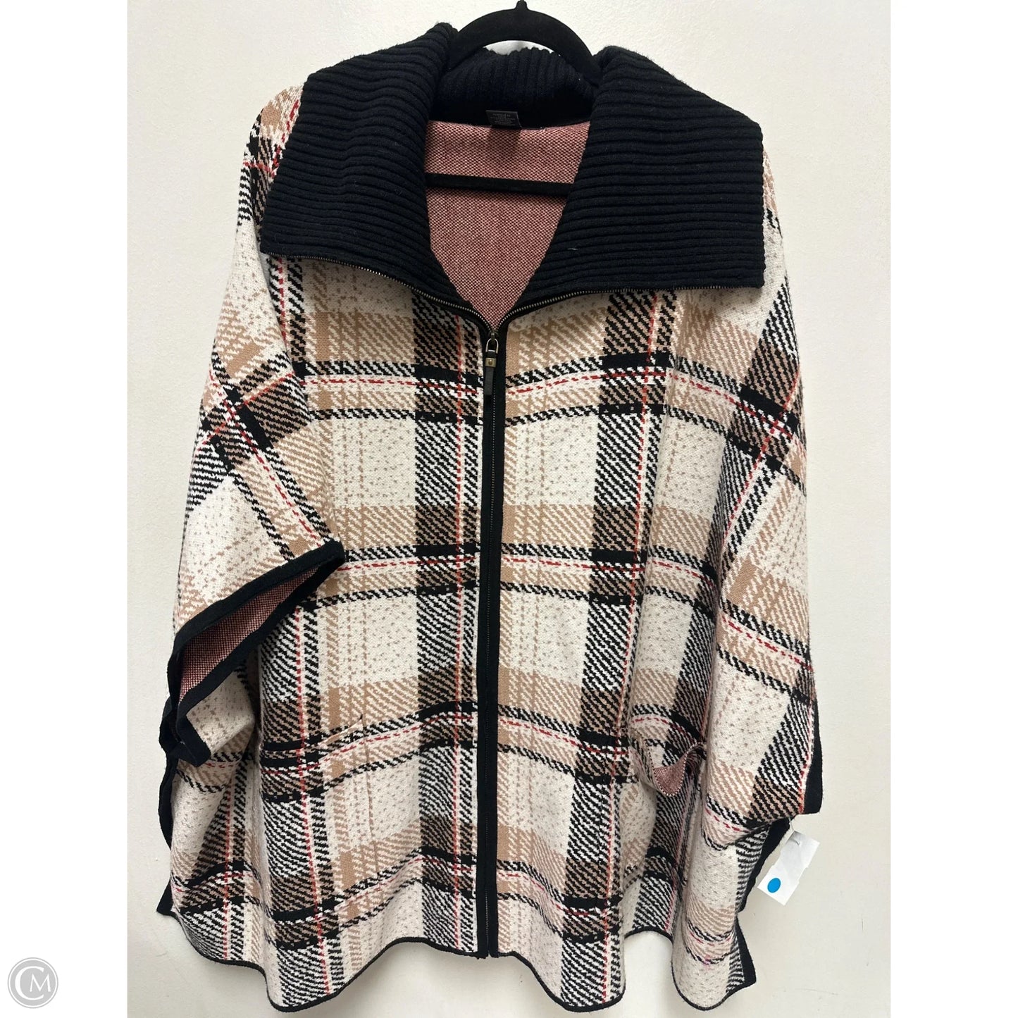 Shawl By Tahari By Arthur Levine In Black & Brown, Size: L