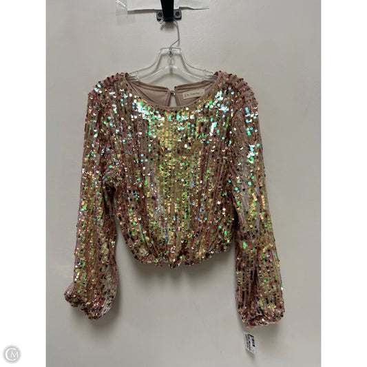 Top Long Sleeve By By Together In Rose Gold, Size: S