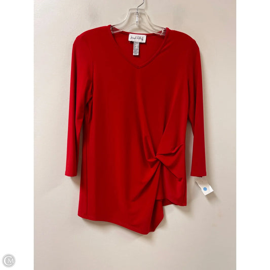 Top Long Sleeve By Joseph Ribkoff In Red, Size: S
