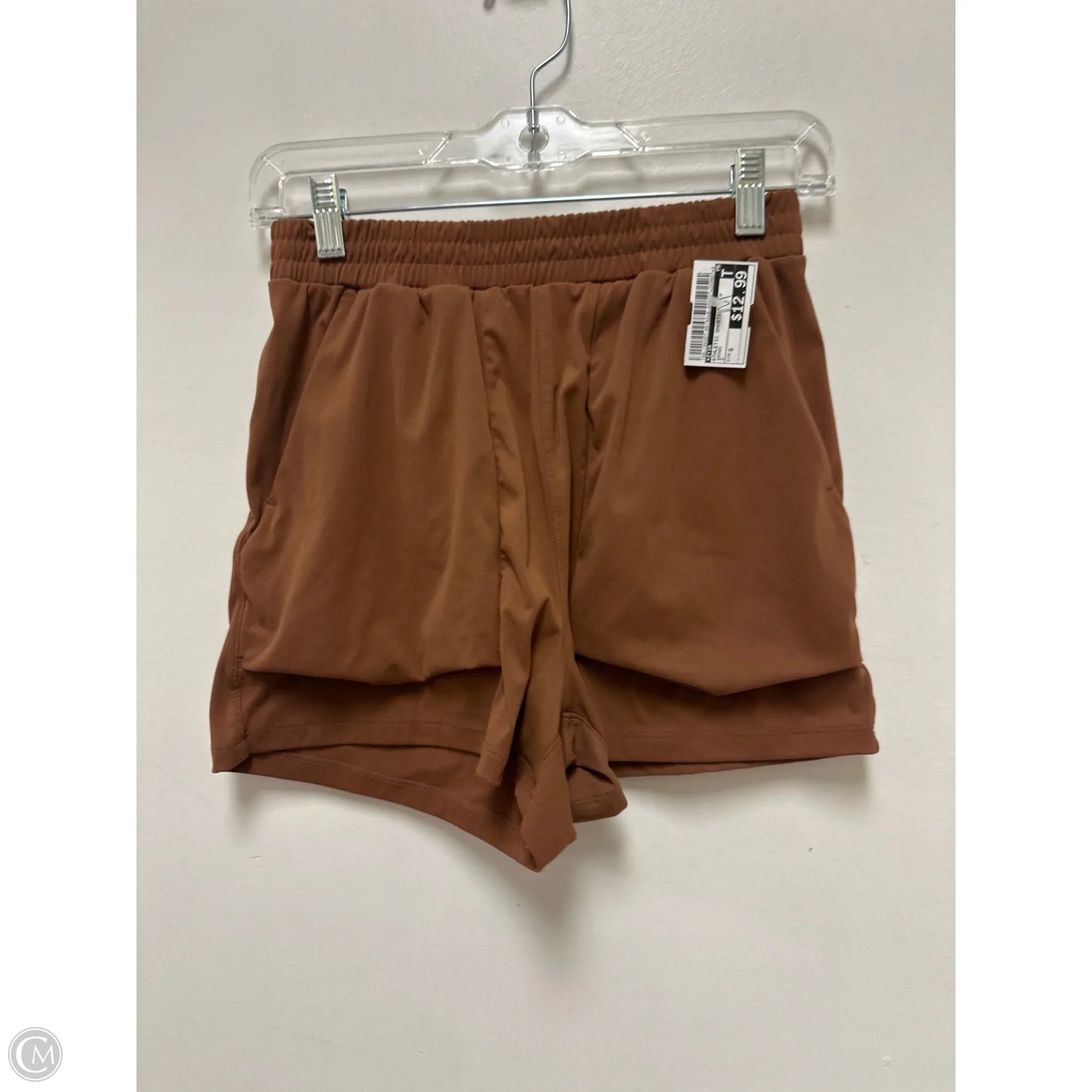 Athletic Shorts By Zyia In Brown, Size: S