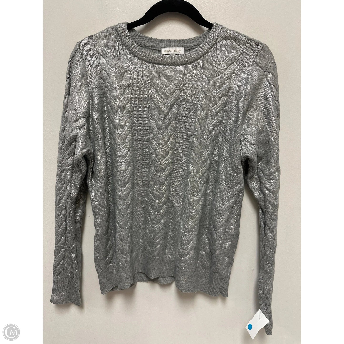 Sweater By Crown And Ivy In Silver, Size: S