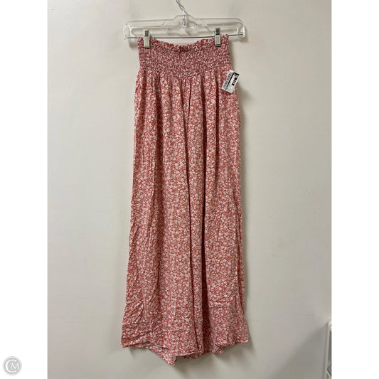 Pants Wide Leg By Pink Lily In Pink & White, Size: 2