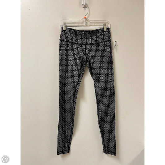 Athletic Leggings By Lululemon In Black & Grey, Size: 6