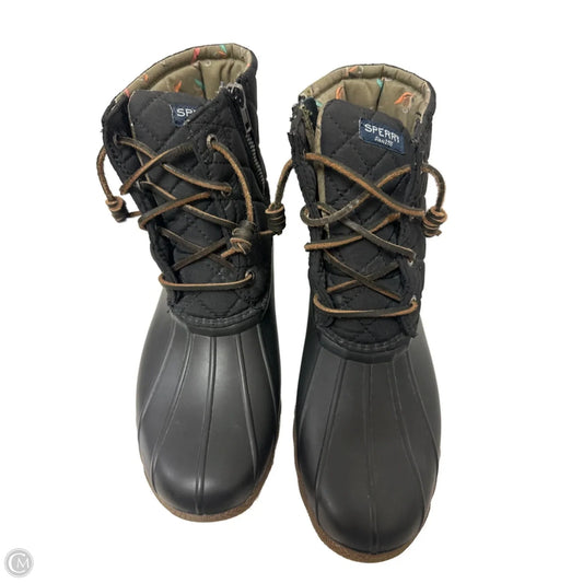 Boots Rain By Sperry In Black, Size: 8