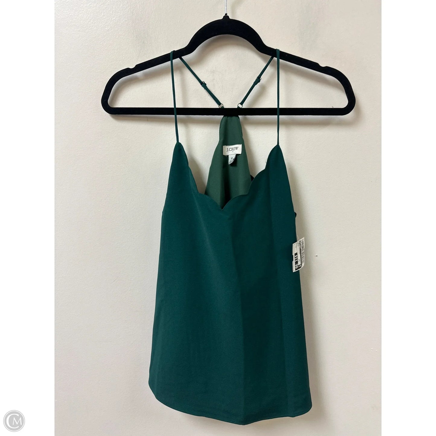 Top Sleeveless By J. Crew In Green, Size: S