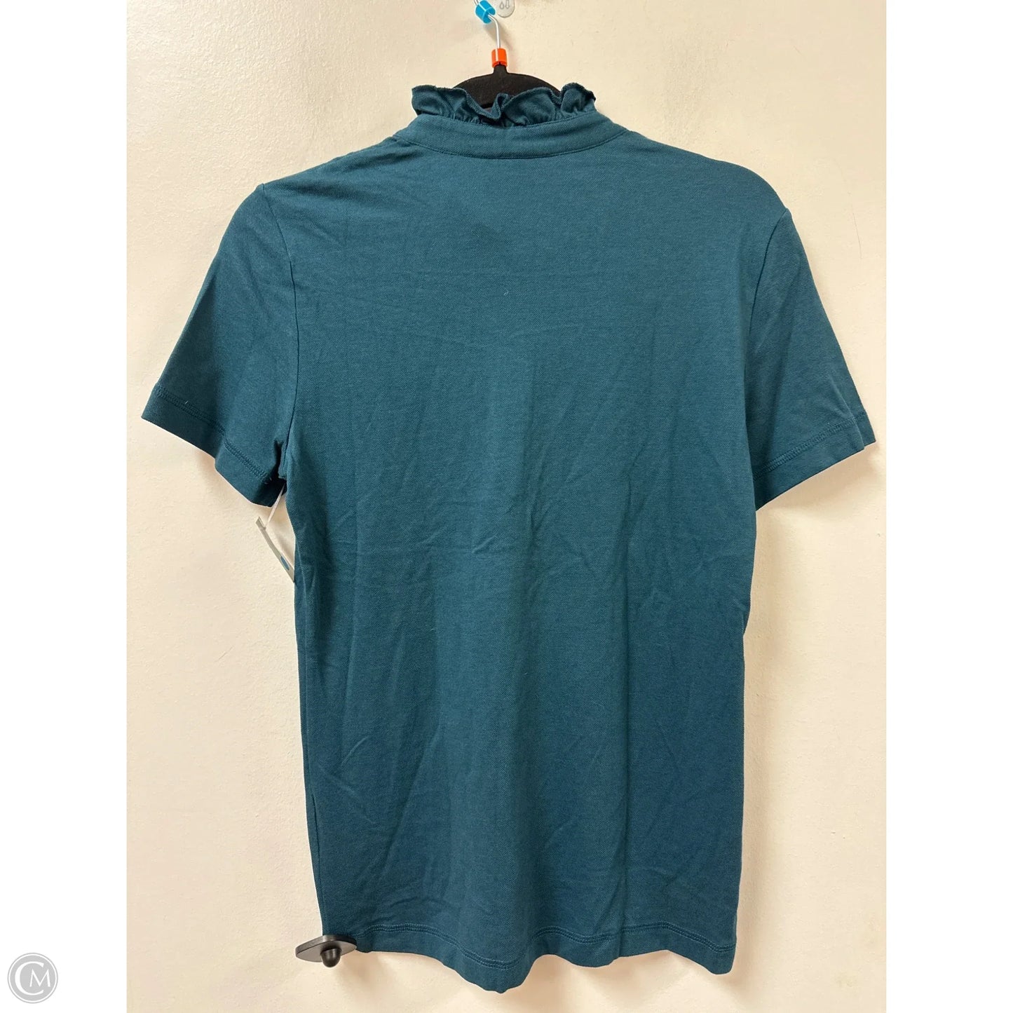 Top Short Sleeve Designer By Tory Burch In Teal, Size: M