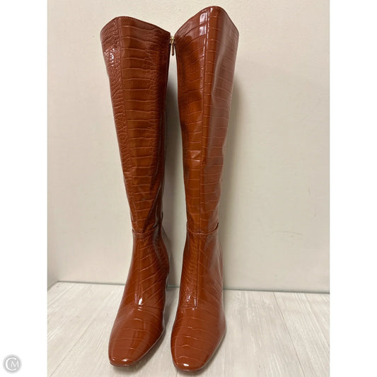 Boots Knee Heels By New York And Co In Brown, Size: 8.5
