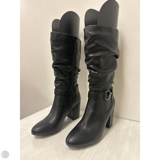 Boots Mid-calf Heels By Croft And Barrow In Black, Size: 7