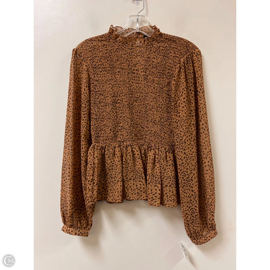 Top Long Sleeve By Clothes Mentor In Animal Print, Size: S
