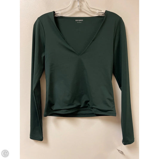 Top Long Sleeve By Old Navy In Green, Size: S