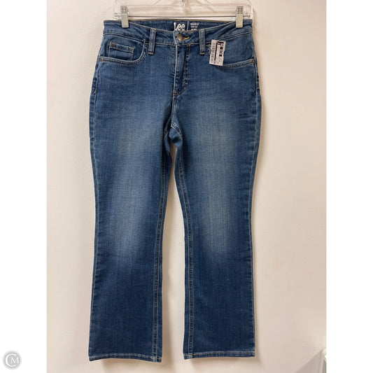 Jeans Boot Cut By Lee In Blue Denim, Size: 6p